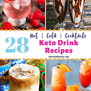 pinterest image for keto drink recipes