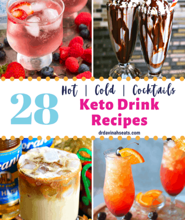 pinterest image for keto drink recipes