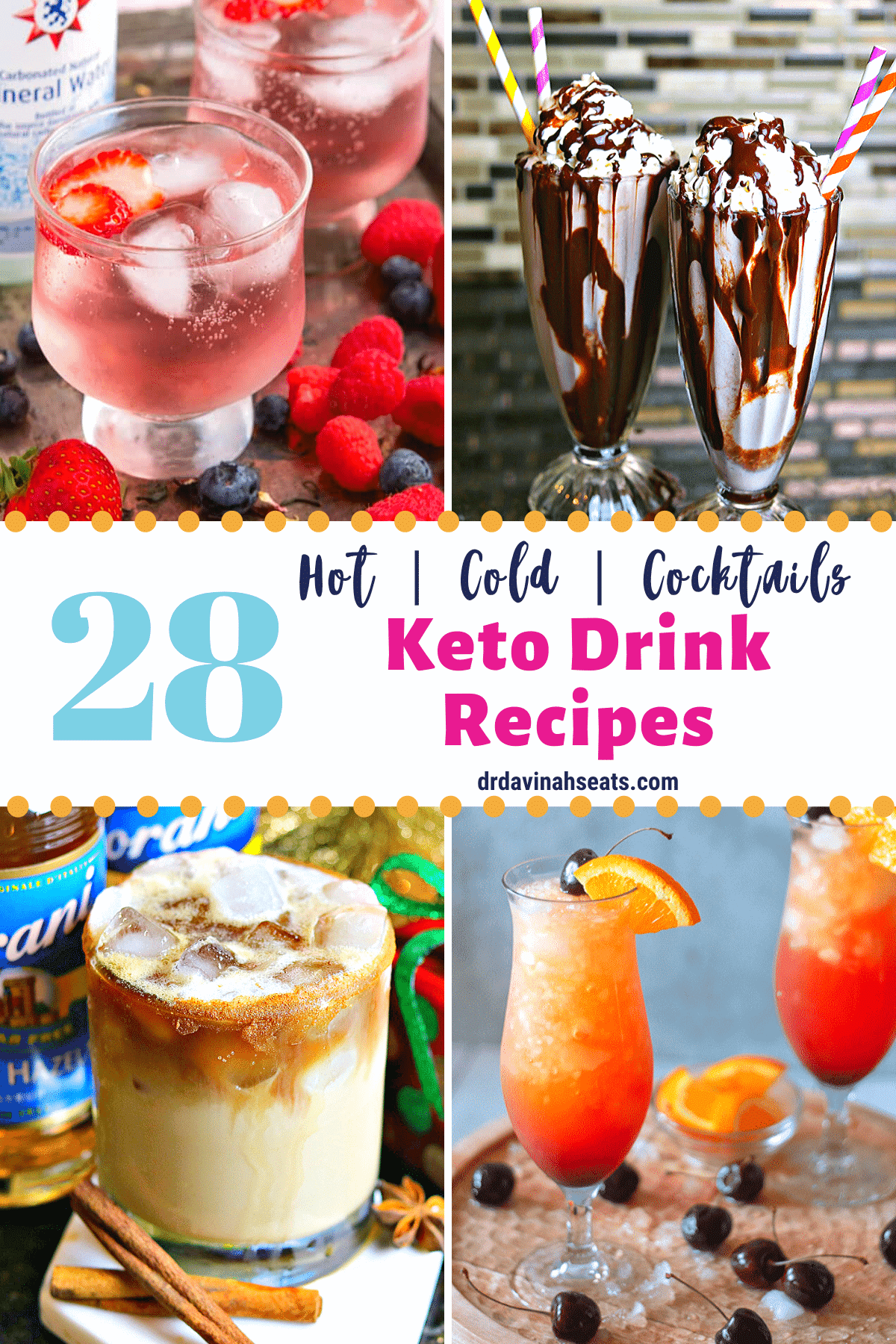 pinterest image for keto drink recipes