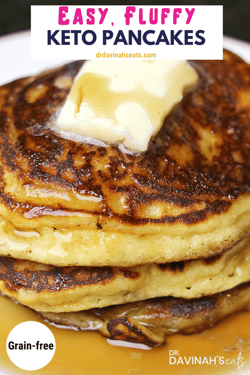 The Best Keto Pancakes Recipe Dr. Davinah's Eats