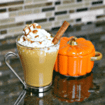 Keto Pumpkin Spice Latte in a glass