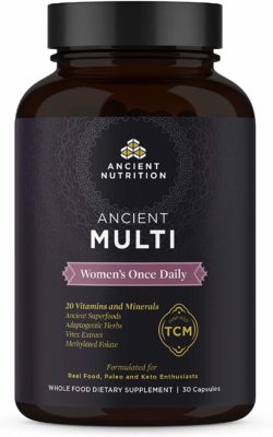 A bottle of Ancient Nutrition women's multi-vitamin