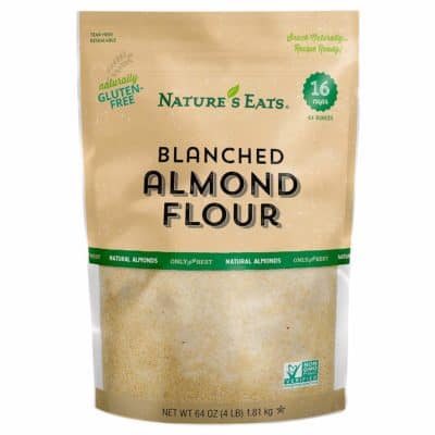 A bag of Nature's Eats Blanched Almond Flour