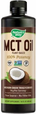 A bottle of Nature's Way MCT Oil