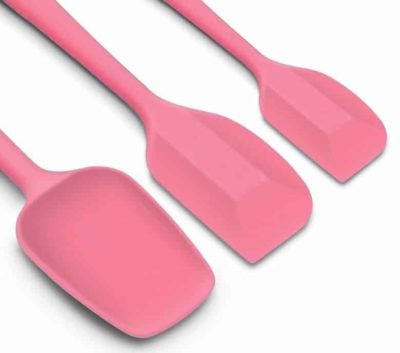 Silicone Spatula set in pink
