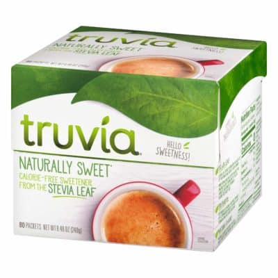 A box of Truvia sweetener - keto sweetener essentials