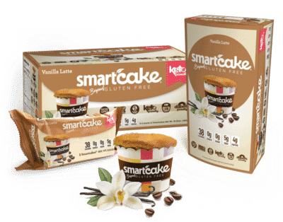 An assortment of Smart Cakes Keto friendly snacks