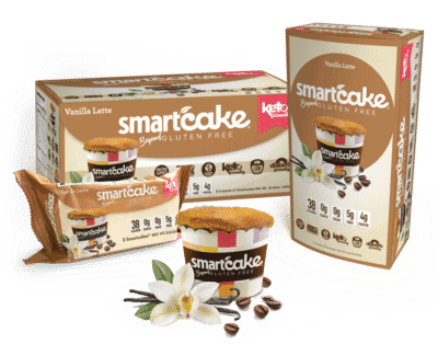 An assortment of Smart Cakes Keto friendly snacks