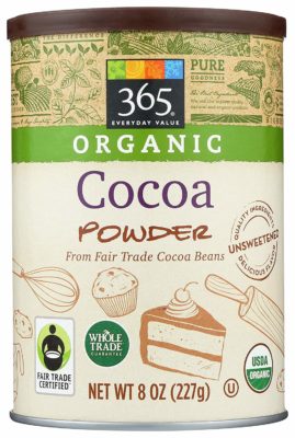 a can of unsweetened cocoa powder