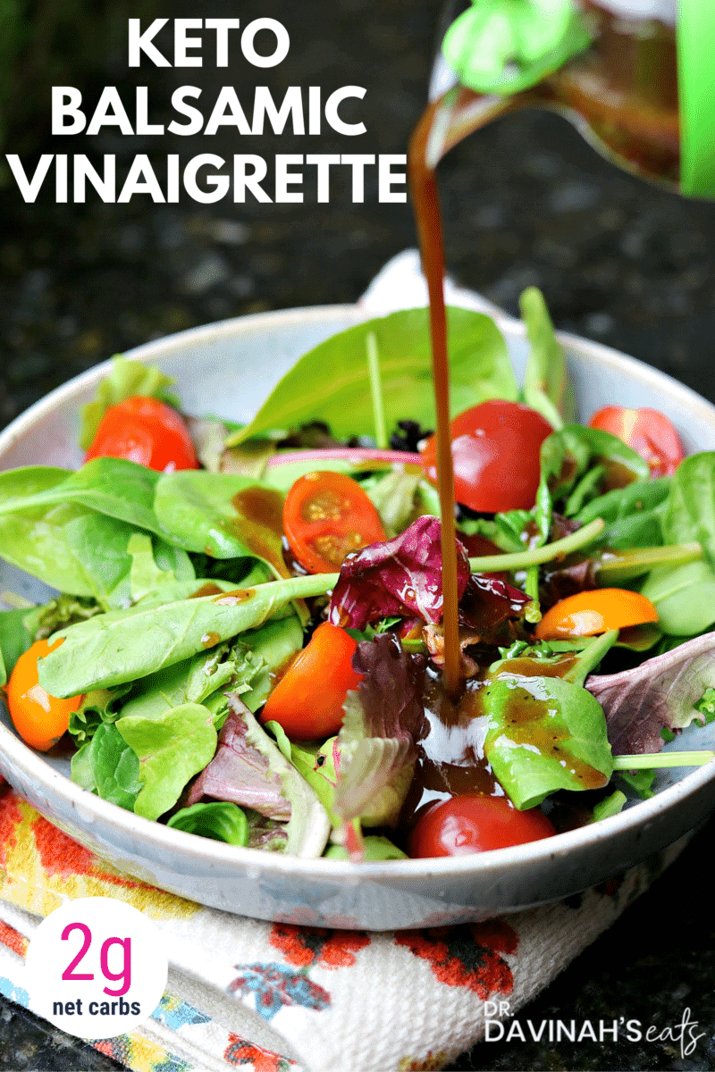 Easy Keto Balsamic Vinaigrette Dressing Recipe Dr. Davinah's Eats