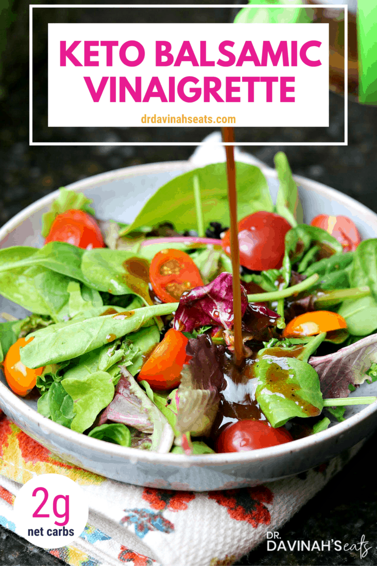 Easy Keto Balsamic Vinaigrette Dressing Recipe Dr. Davinah's Eats