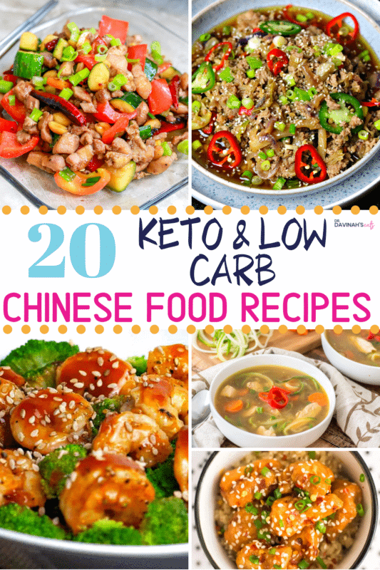 Pinterest image for Keto & Low Carb Chinese Food Recipes