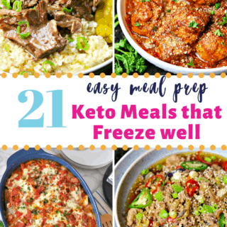 low carb freezer meals pinterest image