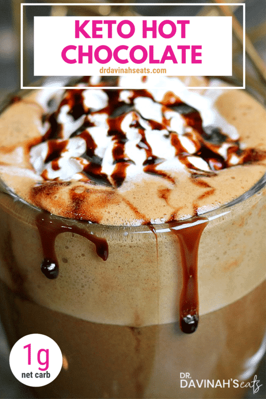 Pinterest image for Keto Hot Chocolate