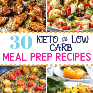 Keto Meal Prep Recipes Pinterest image