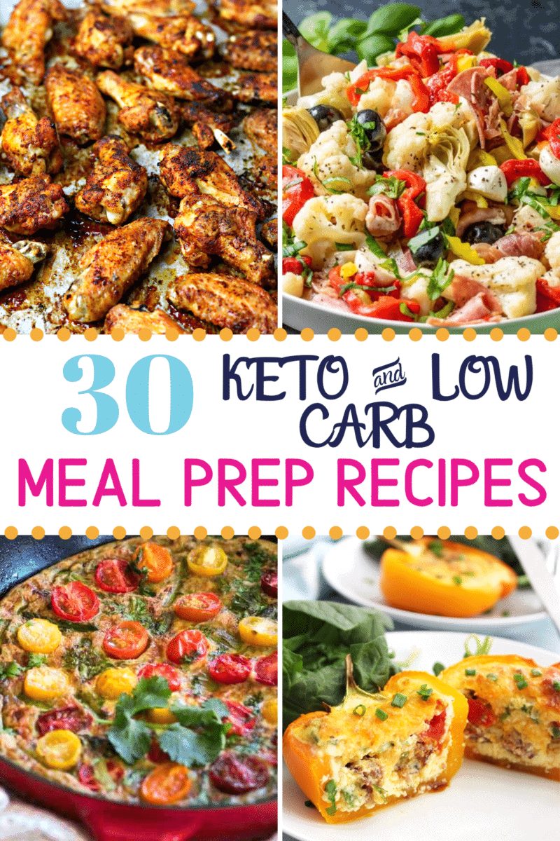 Keto Meal Prep Recipes Pinterest image