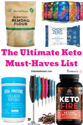 Keto Must-Haves Essentials List Pinterest image