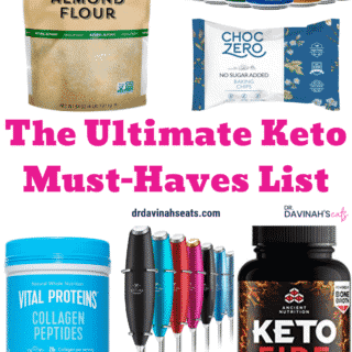 Keto Must-Haves Essentials List Pinterest image