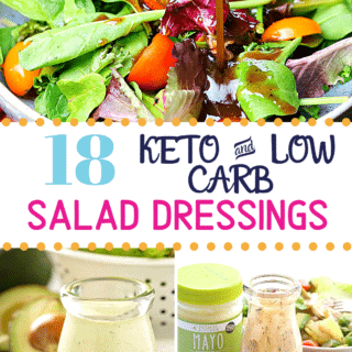 Pinterest image for Keto Salad Dressings