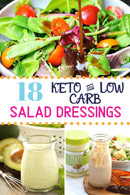 Pinterest image for Keto Salad Dressings