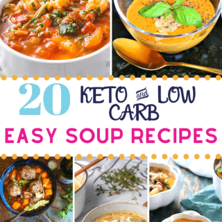 Pinterest image for Keto Soup Recipes