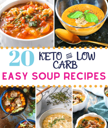 Pinterest image for Keto Soup Recipes