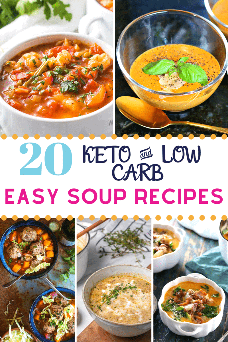 Pinterest image for Keto Soup Recipes