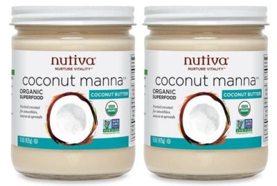 2 Jars of Nutiva brand Coconut Manna (Coconut Butter)