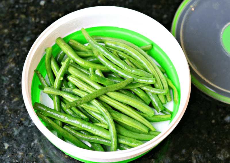 String Beans in a Steamer
