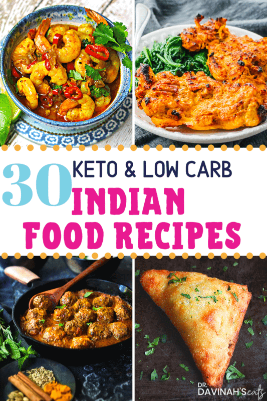Pinterest image for Keto Indian food
