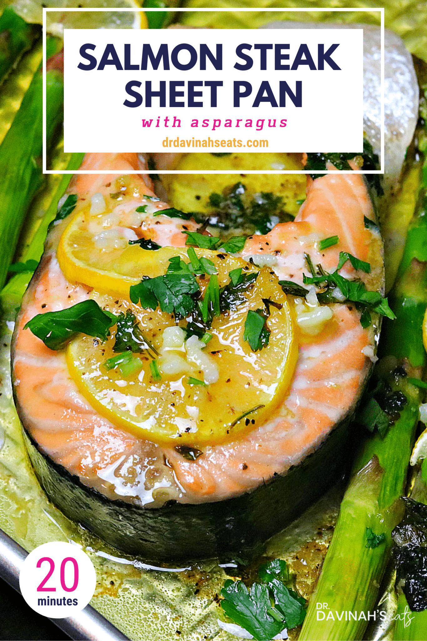 Pinterest image for Salmon Steak