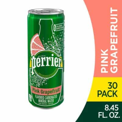One can Pink Grapefruit Perrier Carbonated Mineral Water