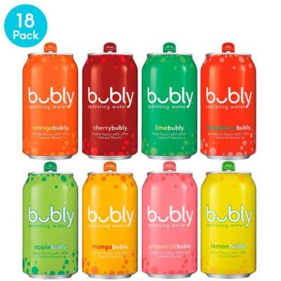 8 cans of bubly Sparkling Water