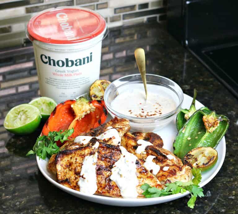 Easy Cast Iron Grilled Chicken with Cilantro Lime Sauce Dr. Davinah's