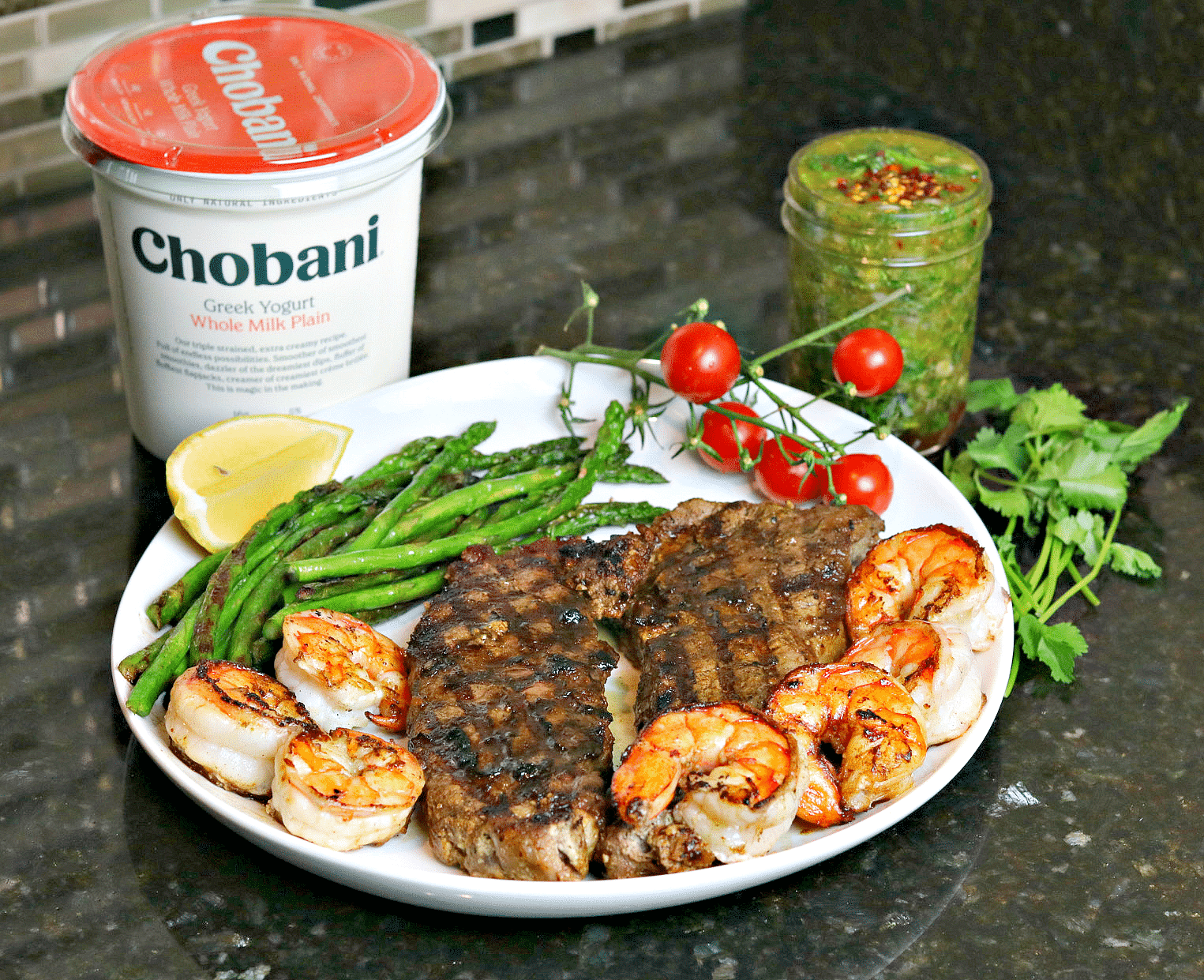 New York Strip with Chobani Whole Milk Greek Yogurt