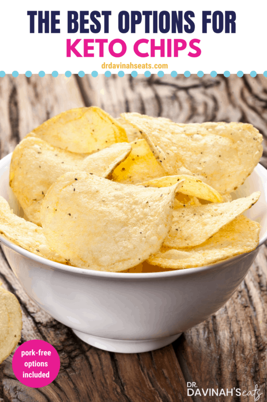 low-carb chips Pinterest Image