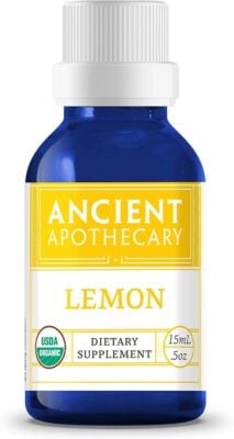 One bottle of Ancient Apothecary Lemon Essential Oil