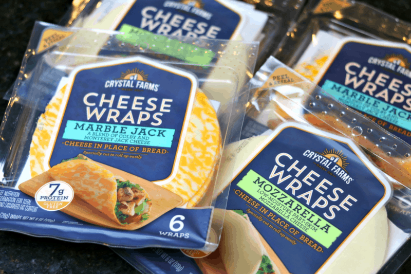 Crystal Farms Cheese Wraps on a counter
