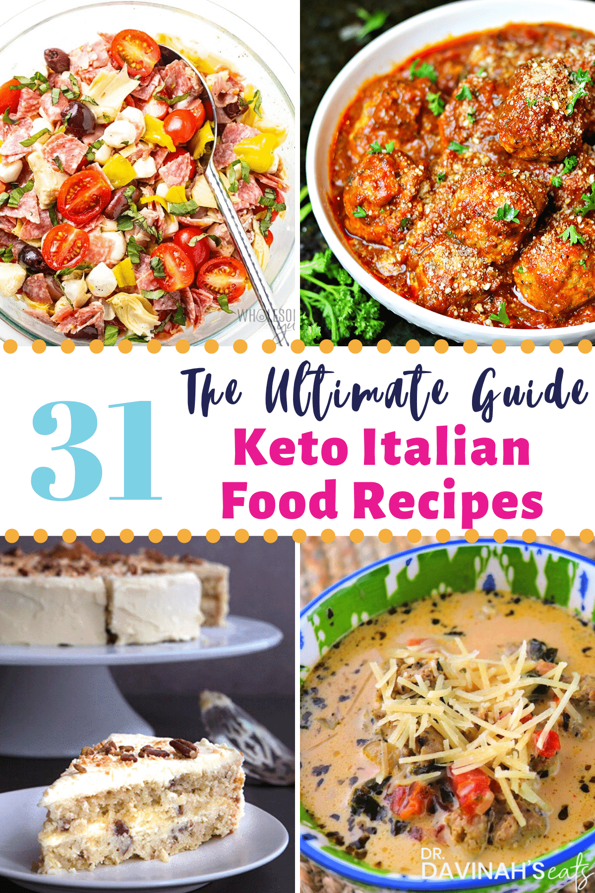 Ultimate Keto & Low-Carb Italian Food Recipes List | Dr. Davinah's Eats