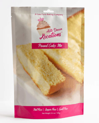 One package of Keto Queen Kreations Pound Cake Mix