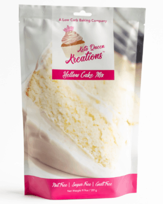 One package of Keto Queen Kreations Yellow Cake Mix