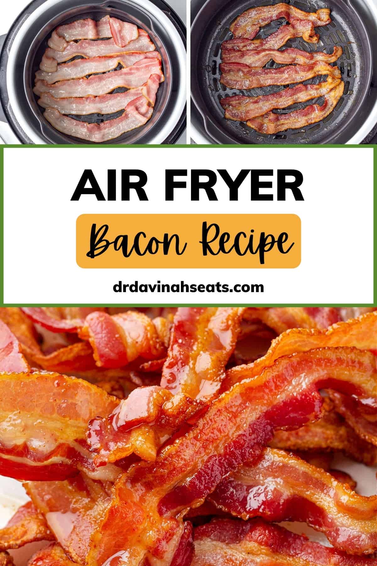 Ninja Foodi Air Fryer Bacon Dr. Davinah's Eats