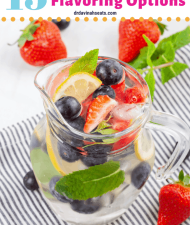 pinterest image for water flavoring options