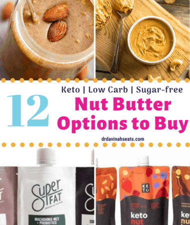 Keto Nut butter options Pinterest image