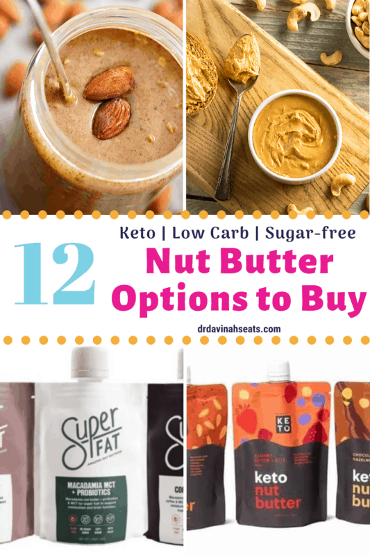Keto Nut butter options Pinterest image
