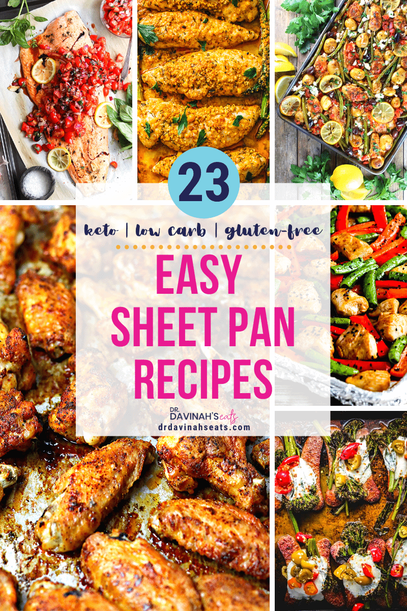 pinterest image for easy sheet pan meals