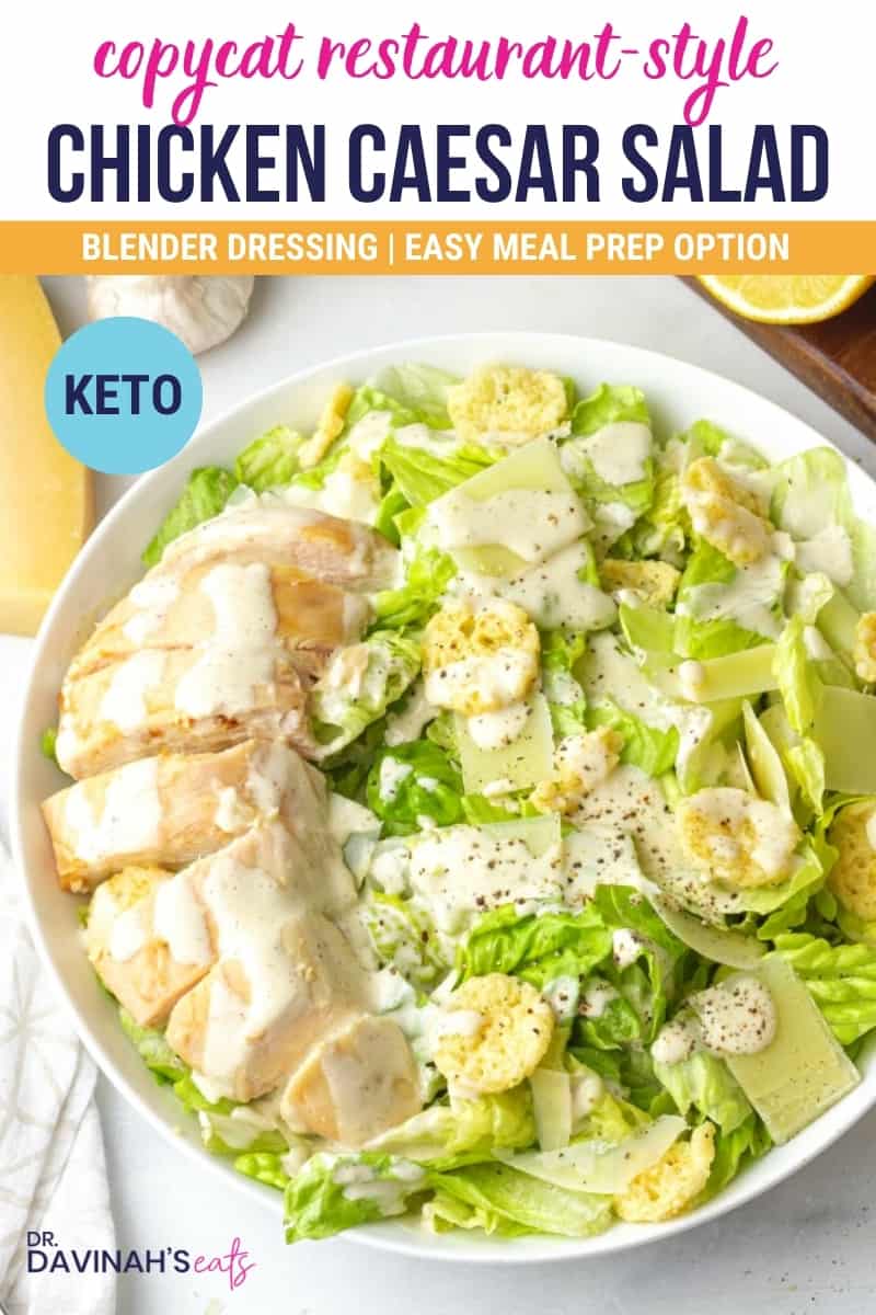 keto chicken Caesar salad recipe