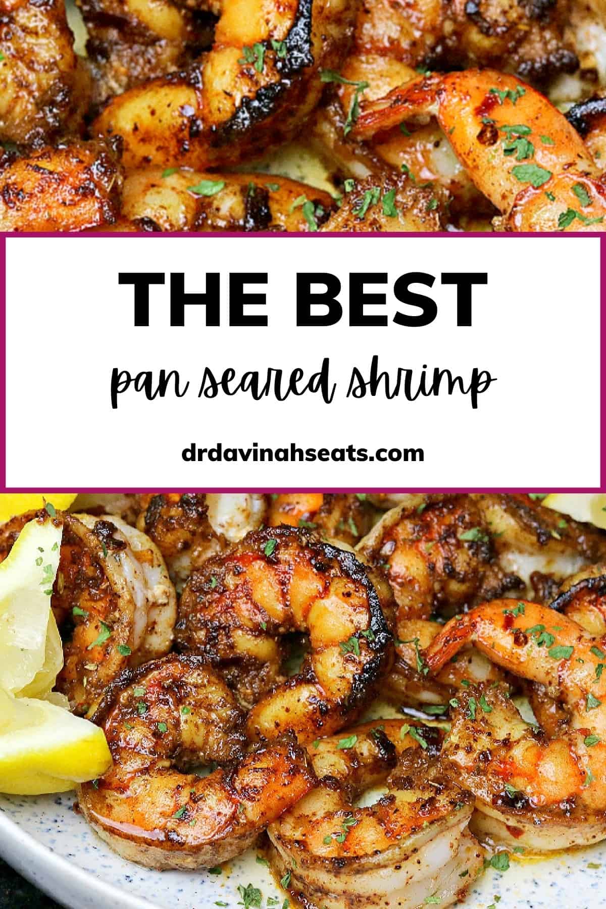 Pan Seared Shrimp (Cast Iron Shrimp) Dr. Davinah's Eats