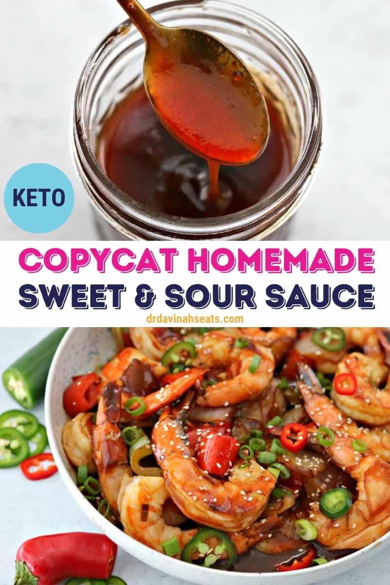 Pinterest image for Copycat Homemade Sweet & Sour Sauce
