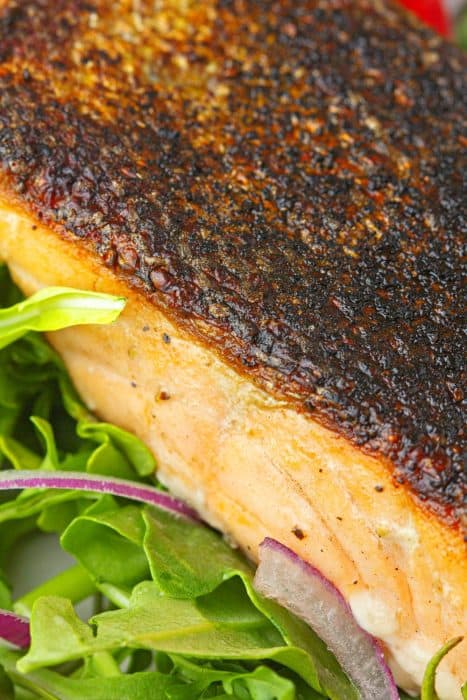 One crispy skin salmon